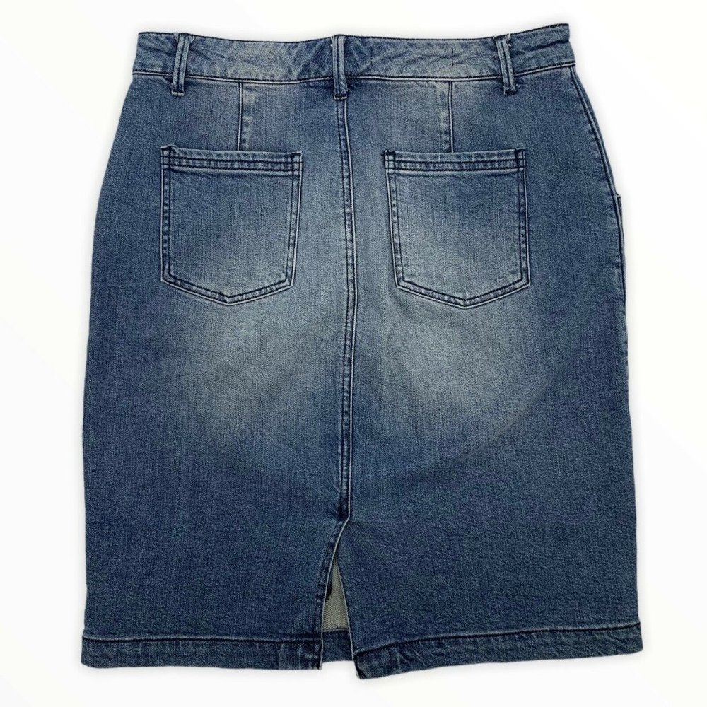 Pilcro and the Letterpress Denim Pencil Skirt - Picture 7 of 9